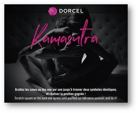 Lot de 10 cartes à gratter Kamasutra - flash vidéo