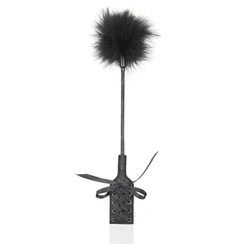 Cravache et plumeau noir - flash vidéo