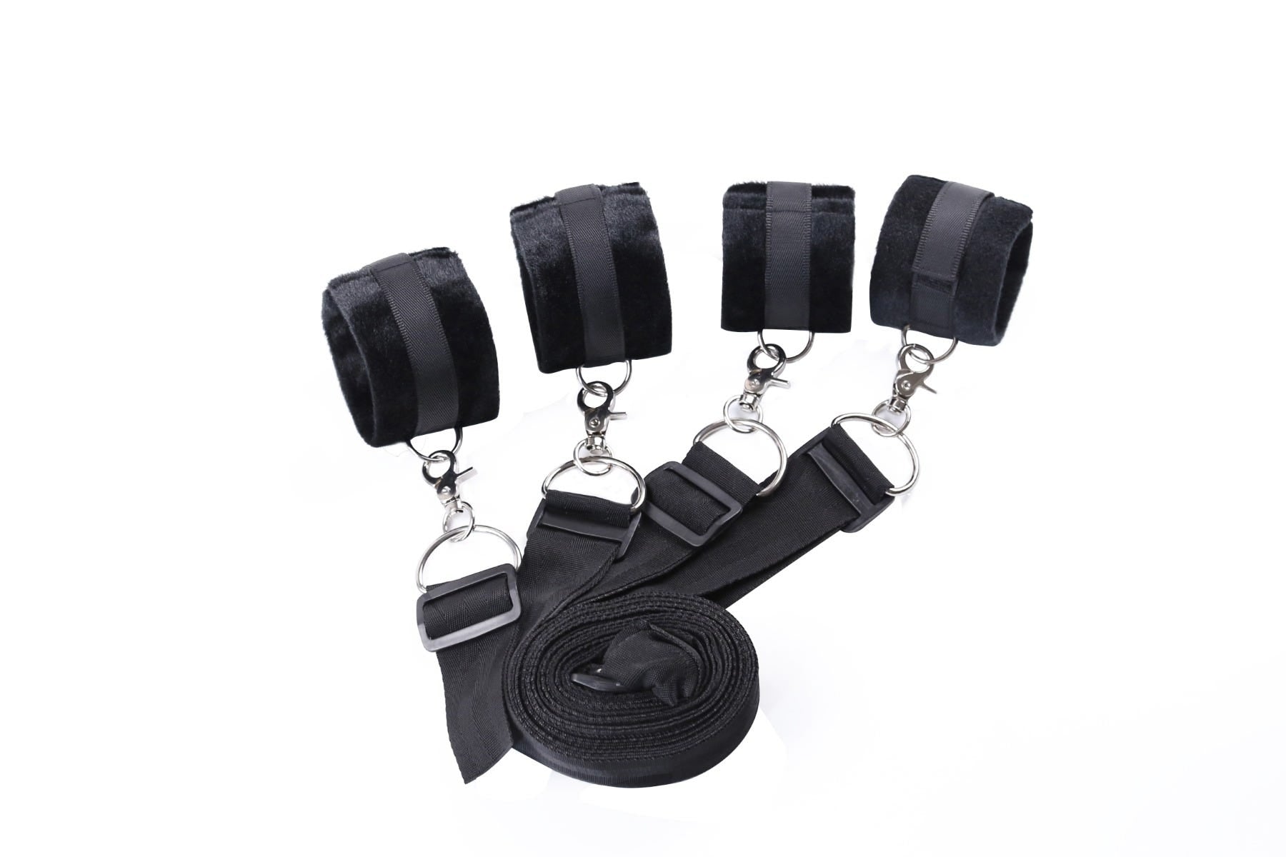 Kit d'attaches noir pour lit - flash vidéo