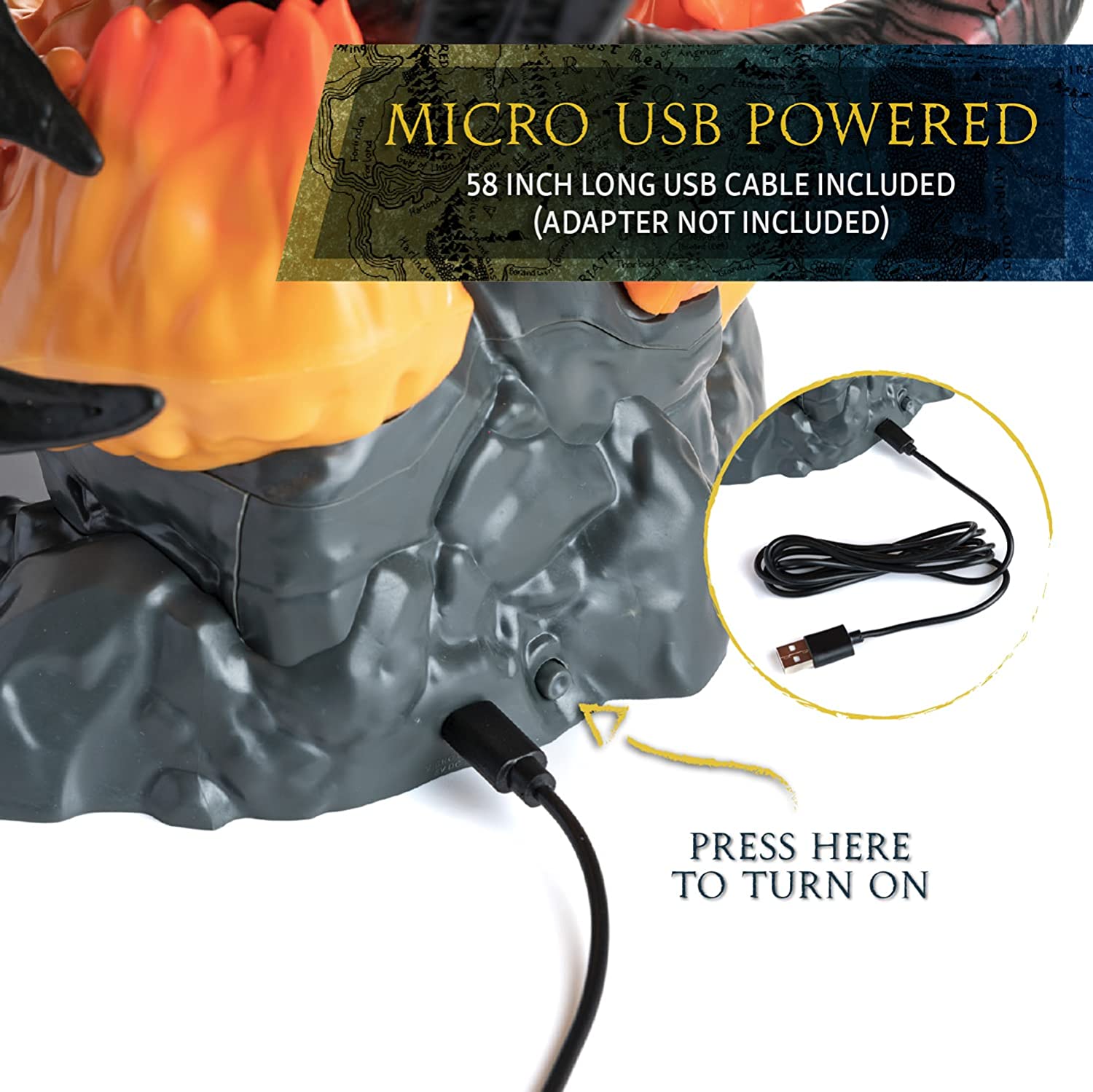 Le Seigneur des Anneaux - Lampe LED USB Balrog - flash vidéo