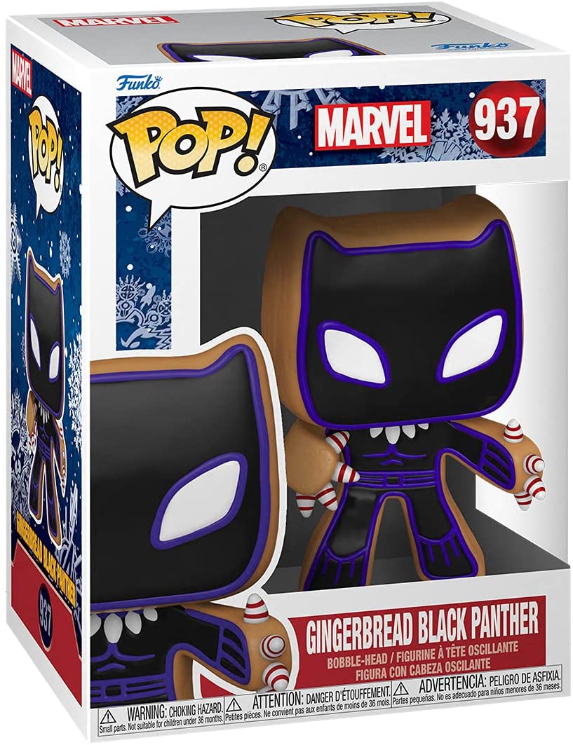 Funko Pop! Marvel: Holiday - Gingerbread Black Panther ENG Merchandising - flash vidéo