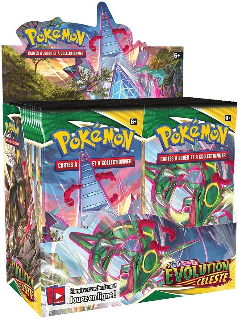 Pokémon JCC - Epée et Bouclier - Pack de Booster Evolution Céleste (Display x36) - flash vidéo