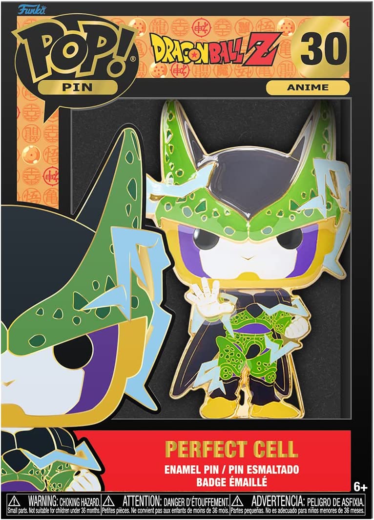 Loungefly: Funko Pop! Pins Anime: Dragon Ball Z - Perfect Cell Chase Group Large Enamel POP Pin - flash vidéo
