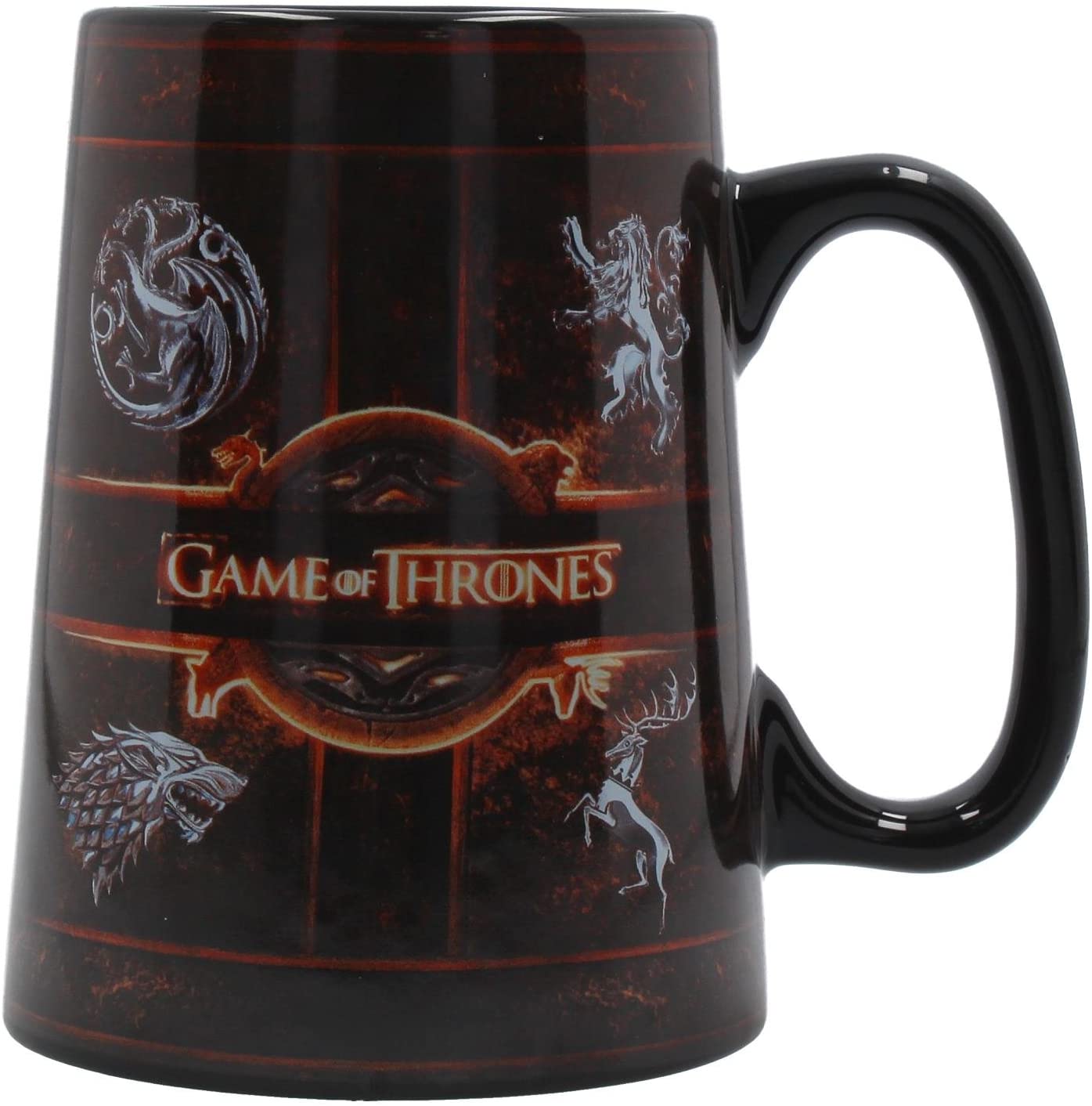 § Game of Thrones - Ceramic Rustic Sigil Tankard 13.5cm - flash vidéo