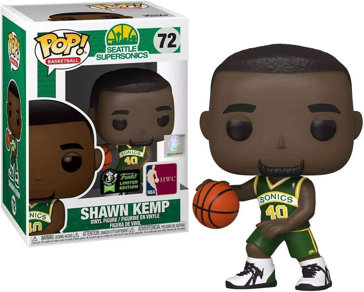 Funko Pop! NBA: Seatlle Supersonics - Shawn Kemp - ECCC 2020 Exclusive - flash vidéo