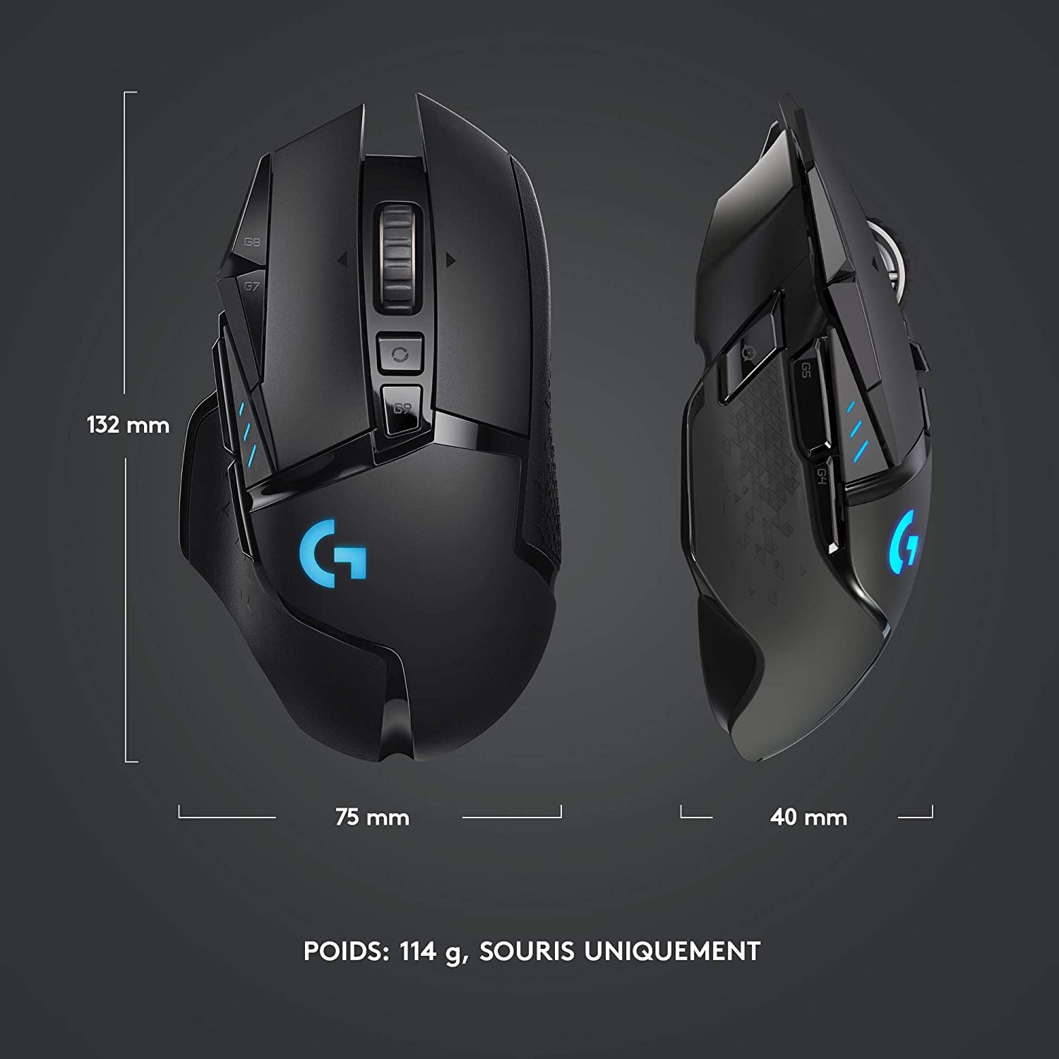 Logitech Souris de jeu sans fil G502 Lightspeed - flash vidéo