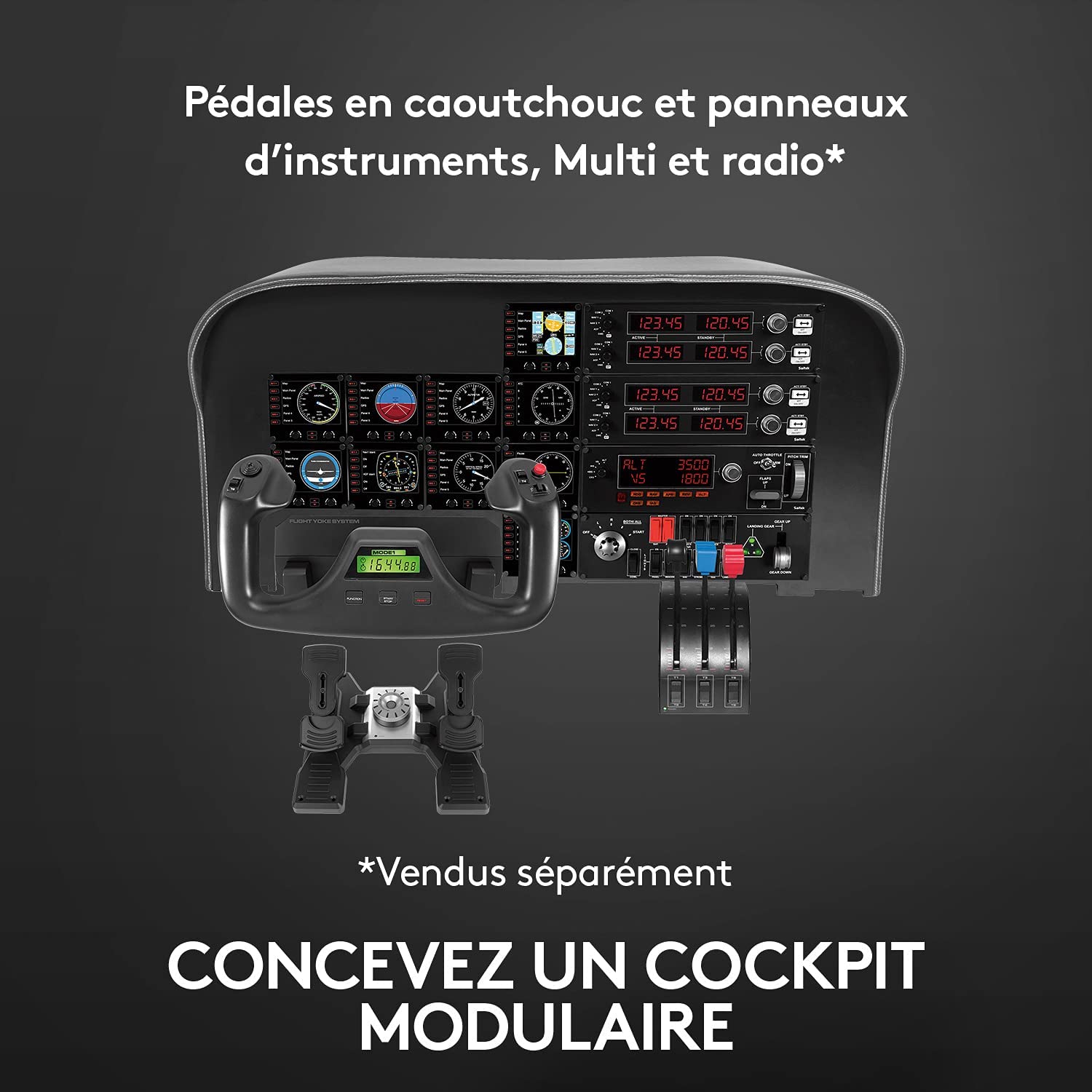 Logitech Système Pro Flight Yoke G Saitek - flash vidéo