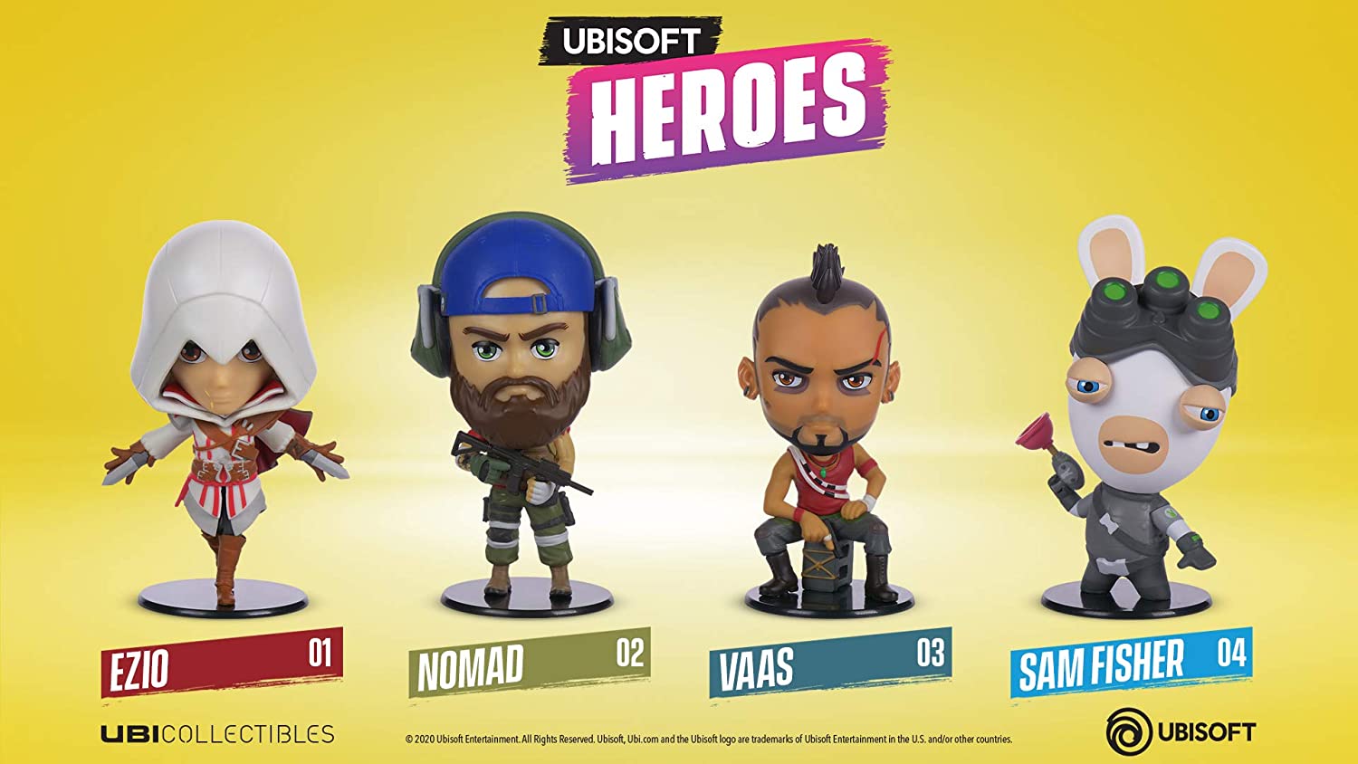 Ubisoft Heroes Series 1 - Splinter Cell Rabbid Sam Fisher Chibi Figure - flash vidéo