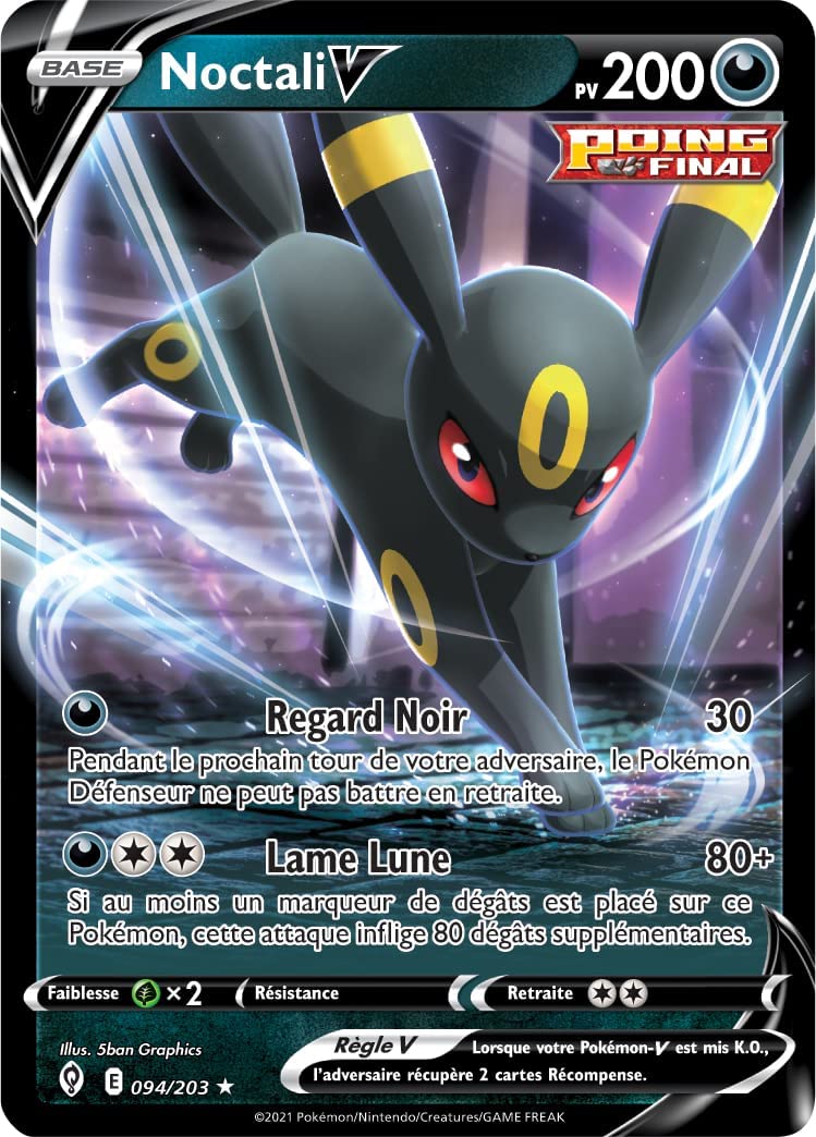 Pokémon JCC - Boîte Héros-V Évolutions d'Évoli (Mentali-V / Noctali-V / Nymphali-V - 1x Boite aléatoire) - flash vidéo