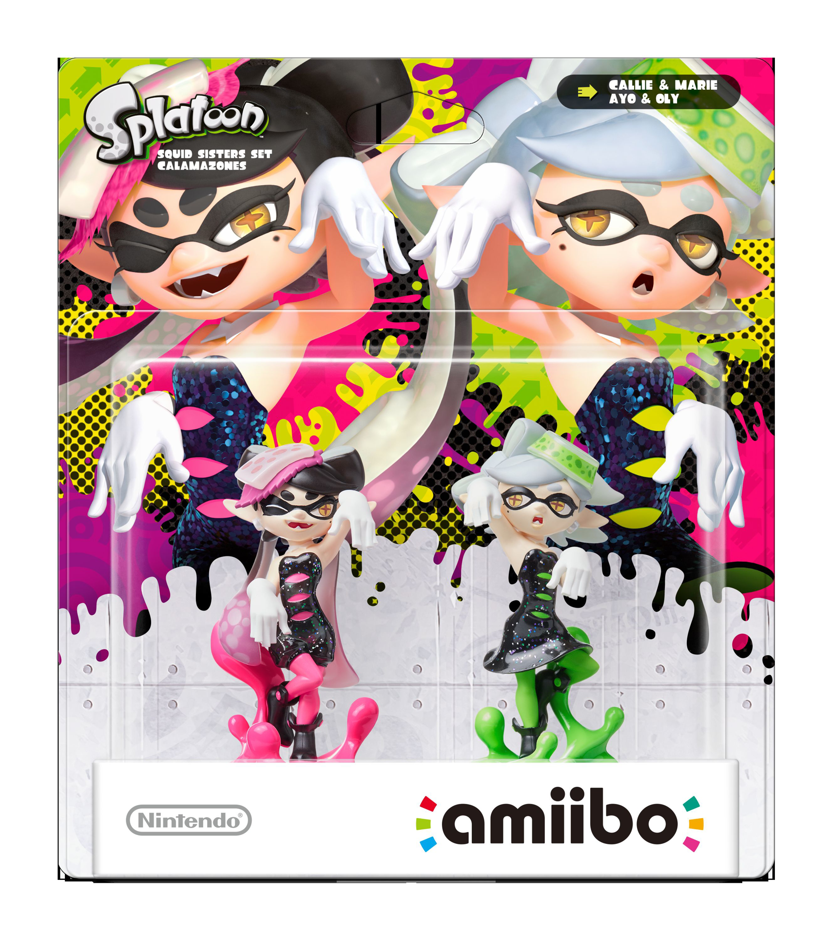 Amiibo Squid Sisters Set Callie & Marie Splatoon Collection - flash vidéo