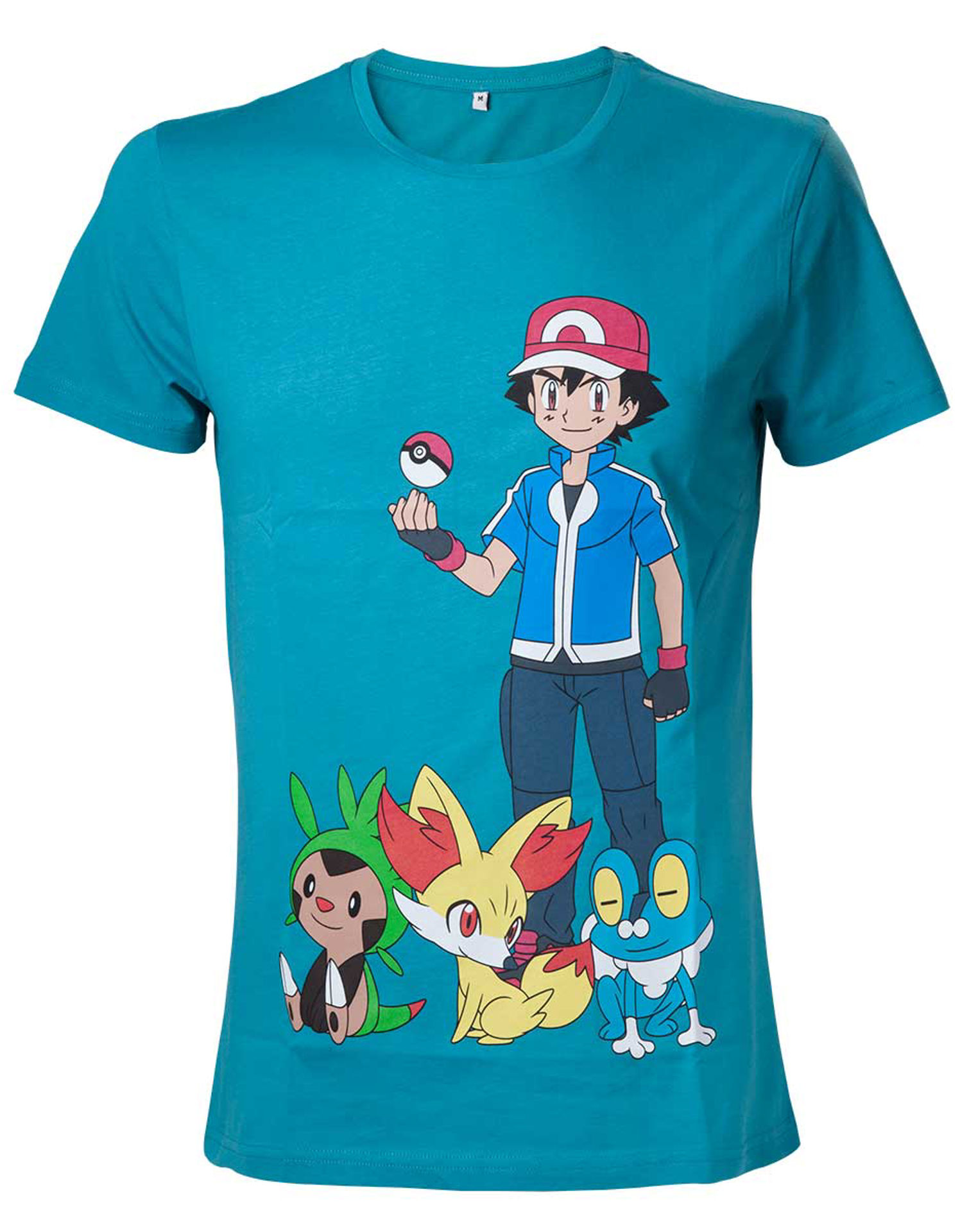 Pokémon - Ash Ketchum Blue T-Shirt - XL - flash vidéo