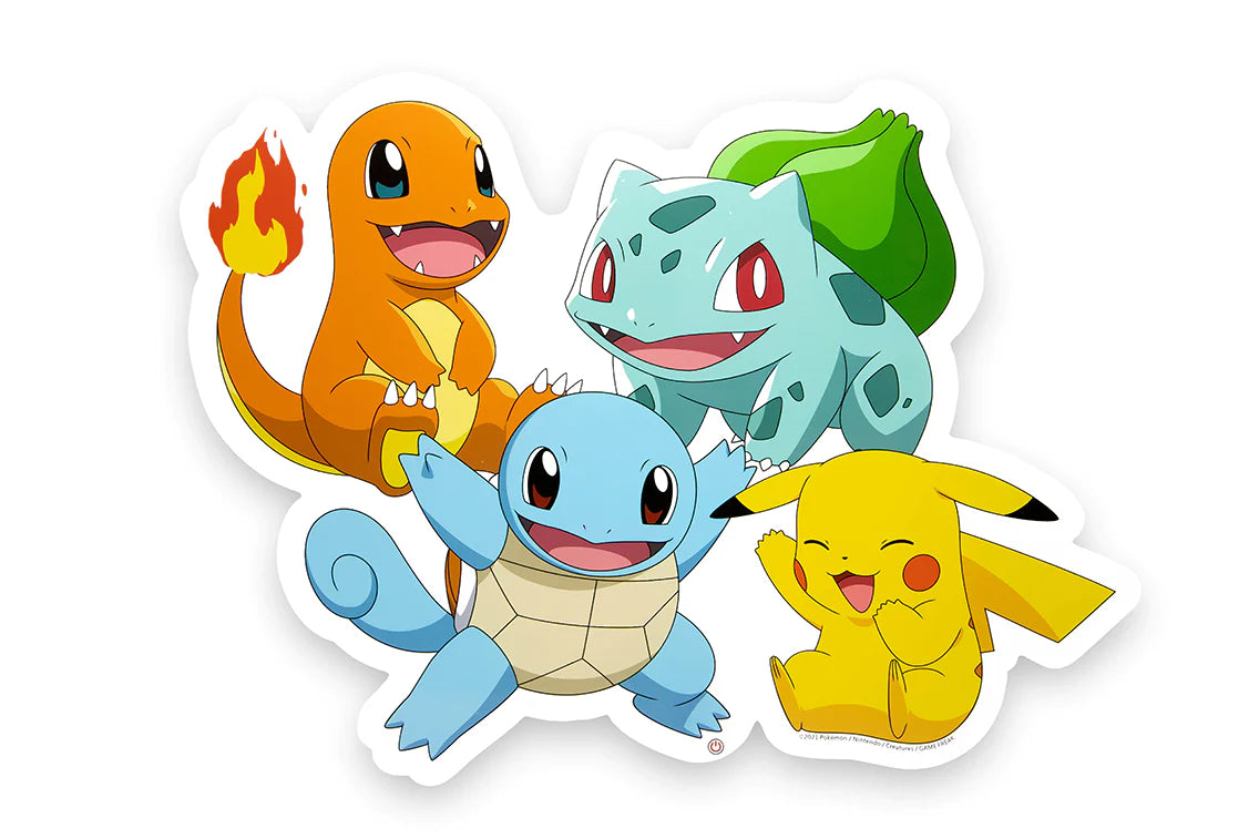Pokémon - Applique murale néon Pikachu et Starters - flash vidéo