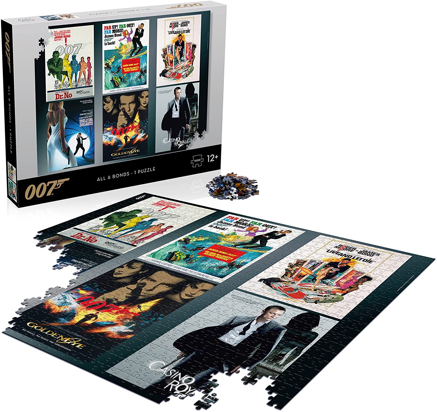 James Bond - Acteurs Iconiques Puzzle 1000 pcs - flash vidéo
