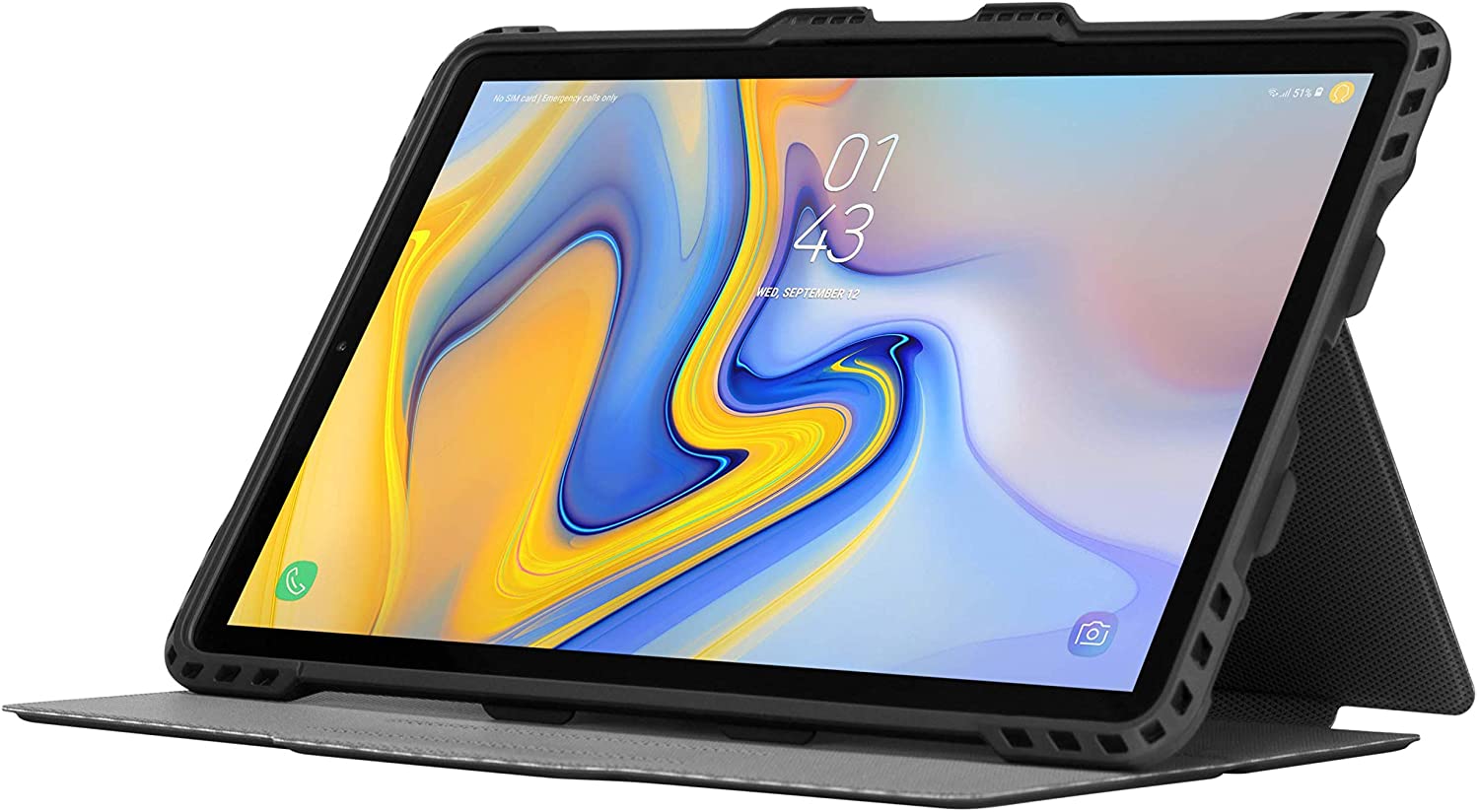 Targus - Pro-Tek Samsung Tab S5e 2019 Black Case - flash vidéo
