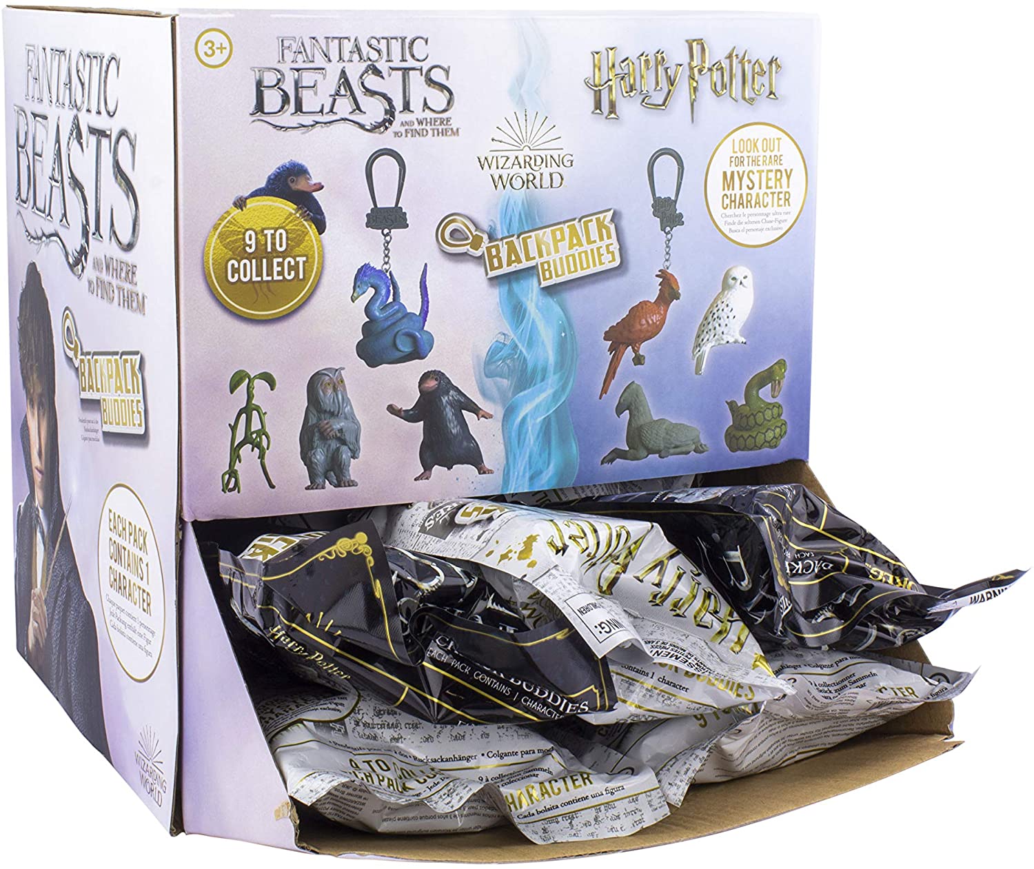 Fantastic Beasts - Magical Creatures Backpack Buddies (CDU of 24 units) - flash vidéo