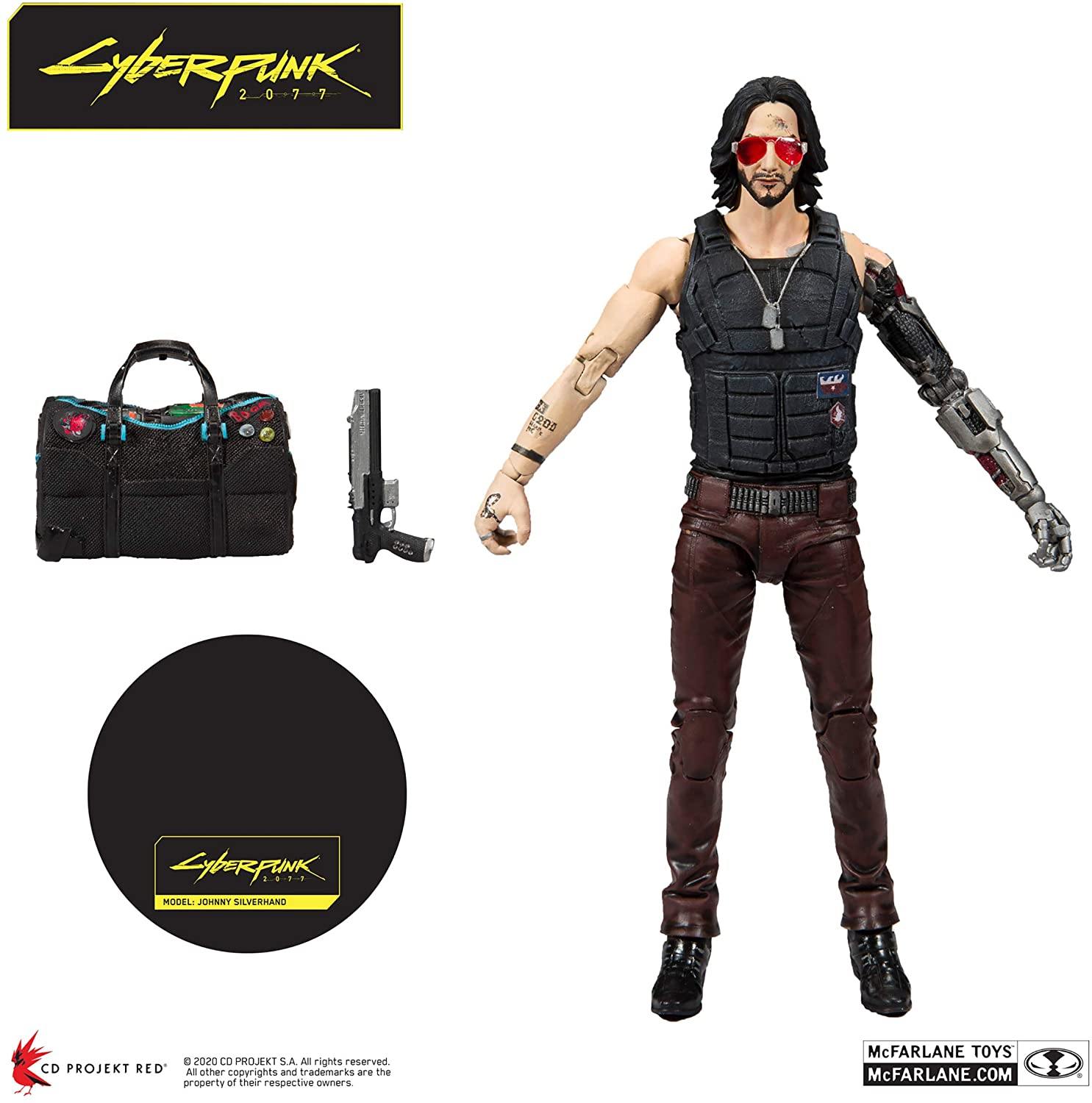 Cyberpunk 2077 - Johnny Silverhand Action Figure Exclusive Variant 18cm - flash vidéo