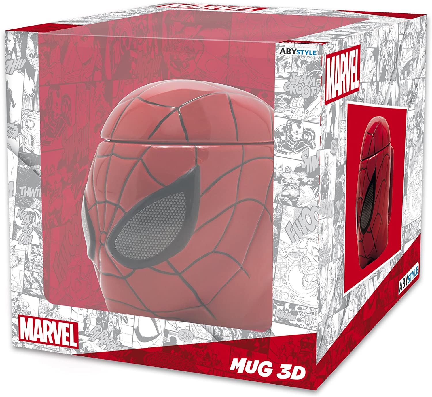 Marvel - Spiderman 3D Mug 350ml - flash vidéo