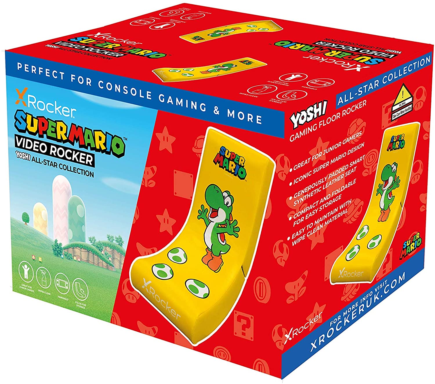 X Rocker - Nintendo Video Rocker Super Mario All-Star Collection Yoshi Gaming Chair - flash vidéo