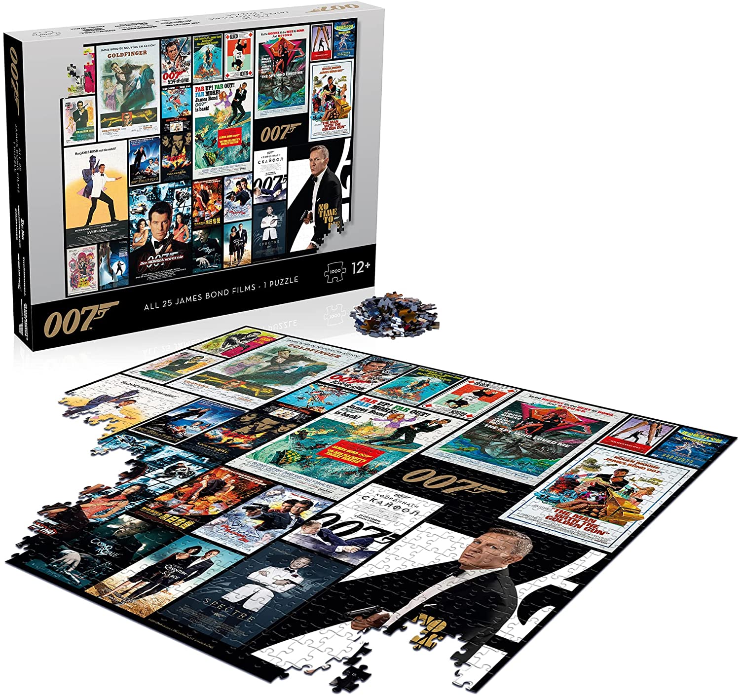 James Bonds - Affiches de Films Puzzle 1000 pcs - flash vidéo