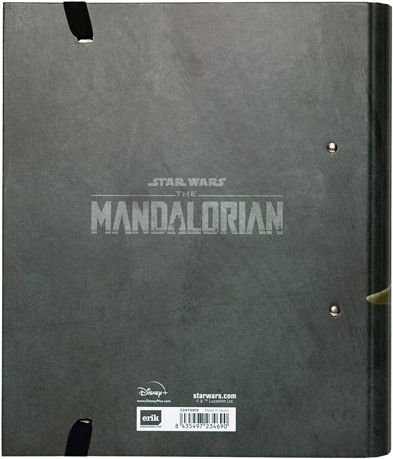 Star Wars: The Mandalorian - Classeur Premium à 2 anneaux avec élastique - flash vidéo