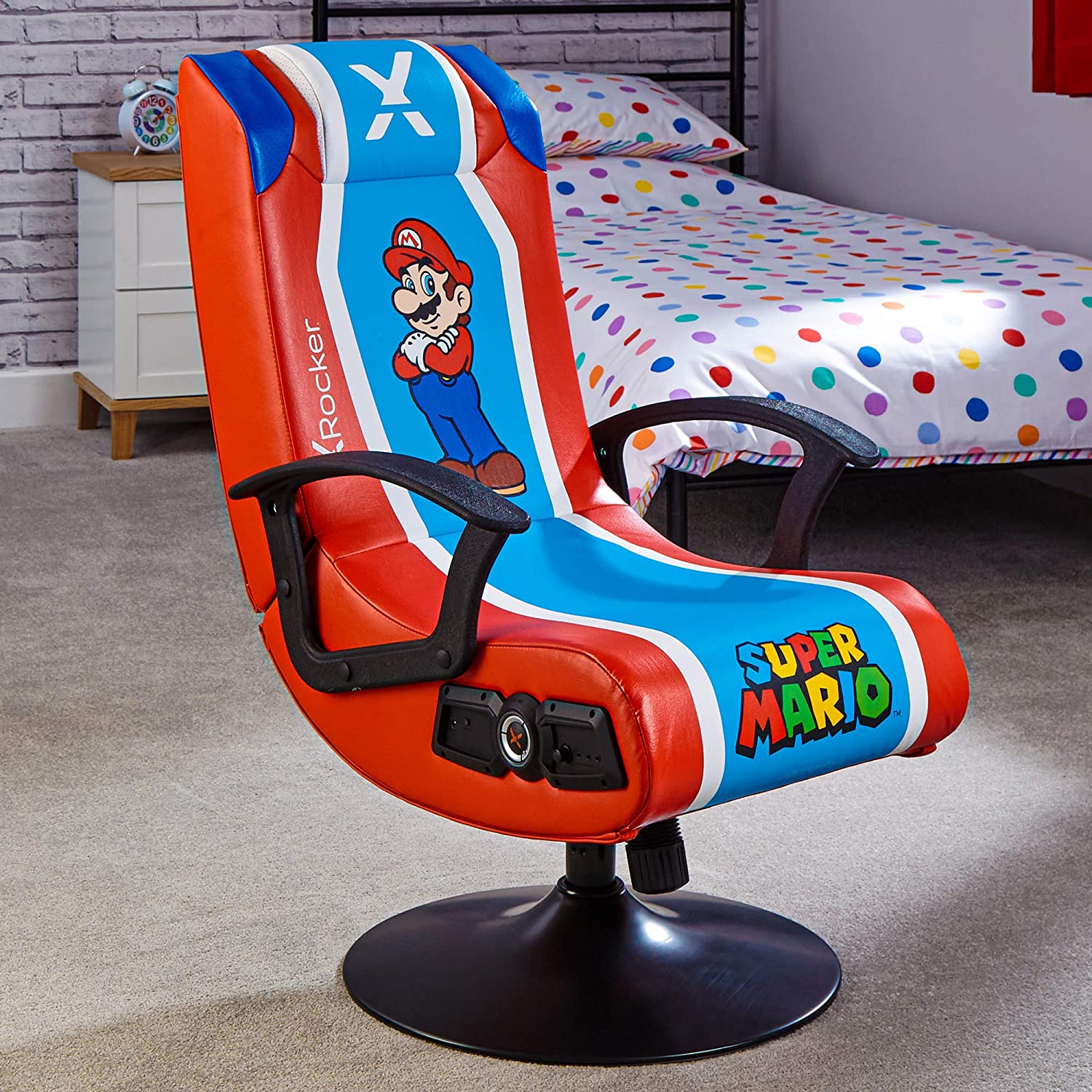 X Rocker - Super Mario 2.1 Audio Rocker Nintendo OLP Gaming Chair - flash vidéo