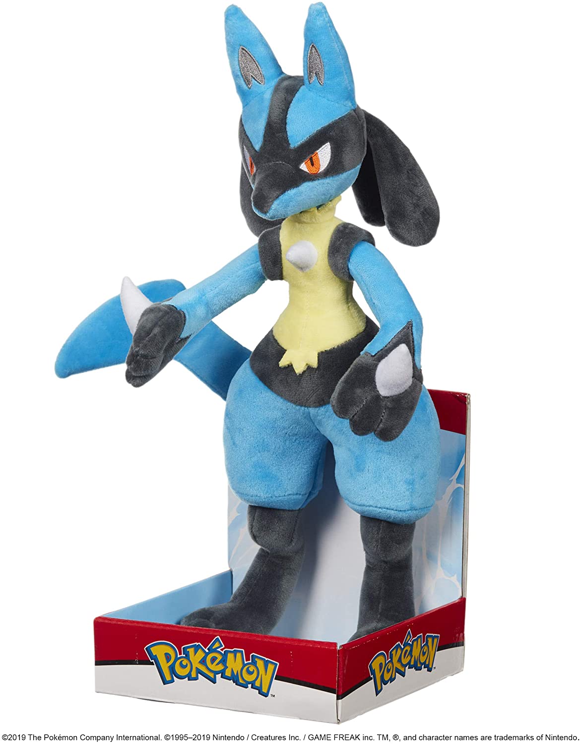 Pokémon - Peluche Lucario Wave 7 30cm - flash vidéo