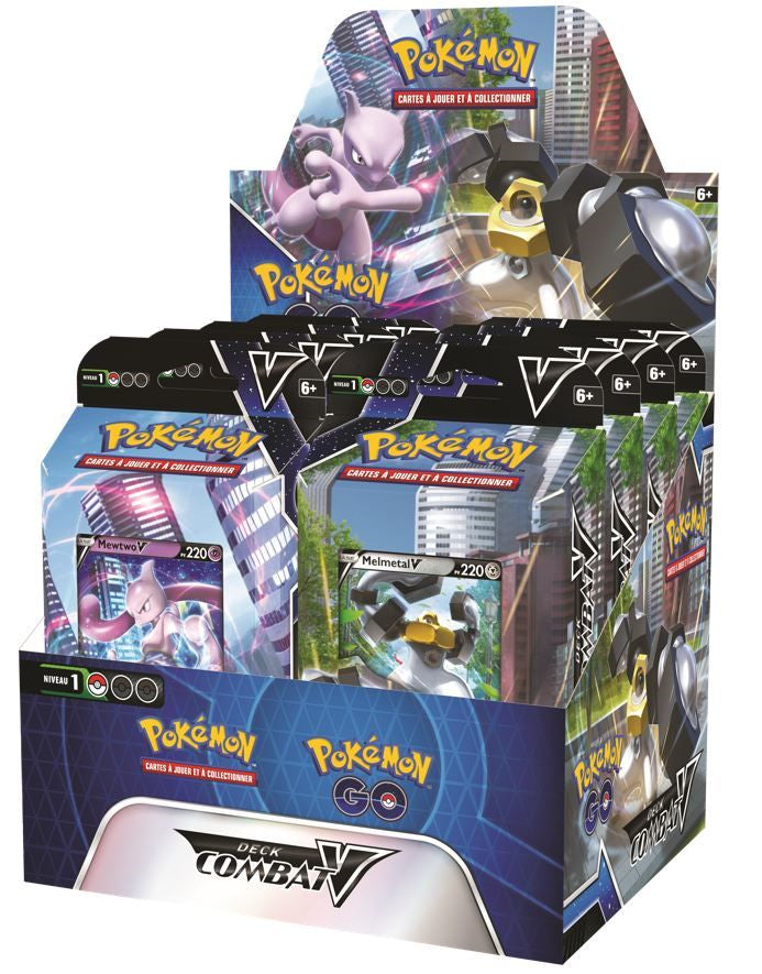 Pokémon JCC - Deck de Combat-V Pokémon GO - Mewtwo-V et Melmetal-V (Display x8) - flash vidéo