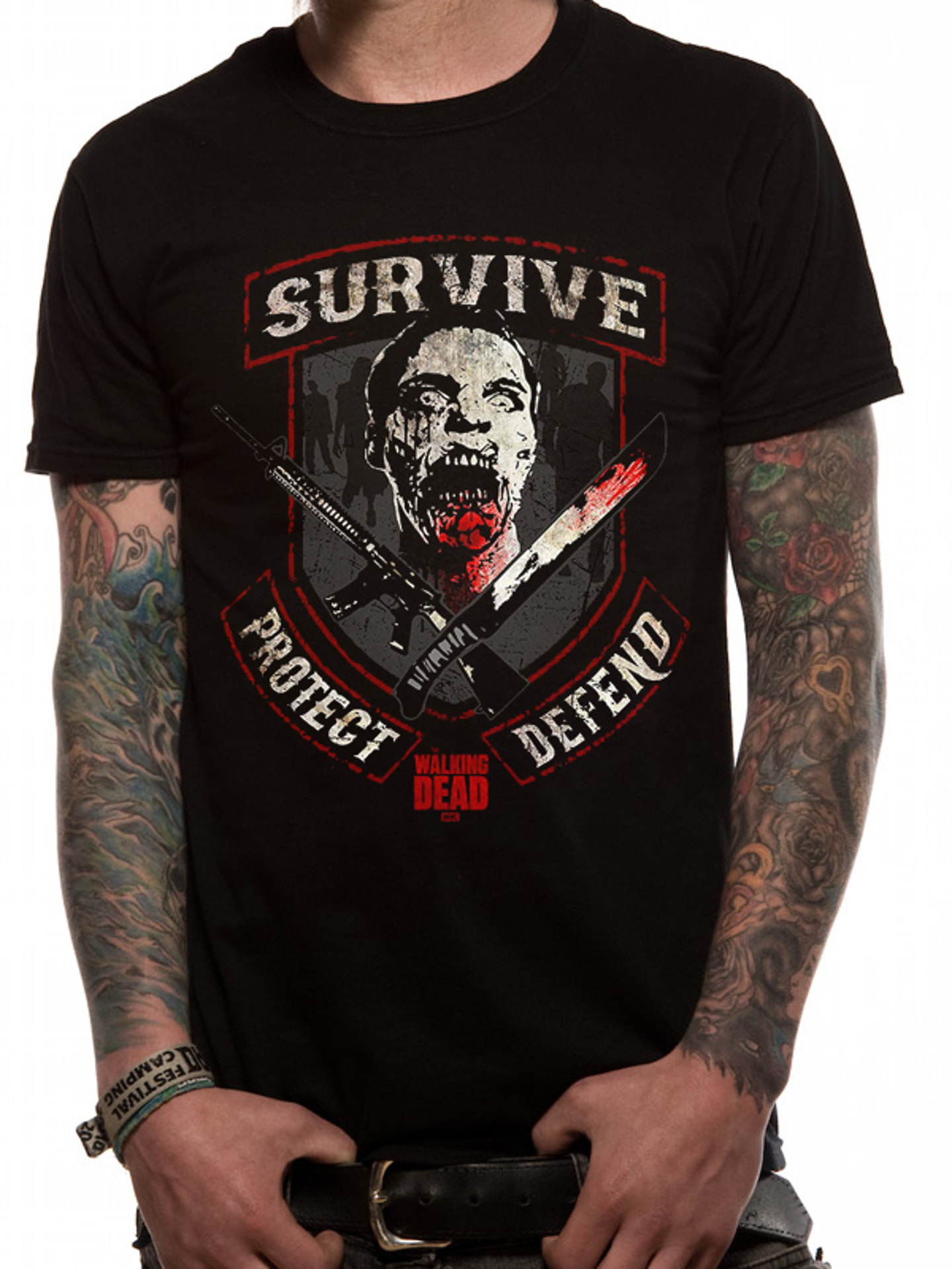 The Walking Dead - Survive T-Shirt - M - flash vidéo