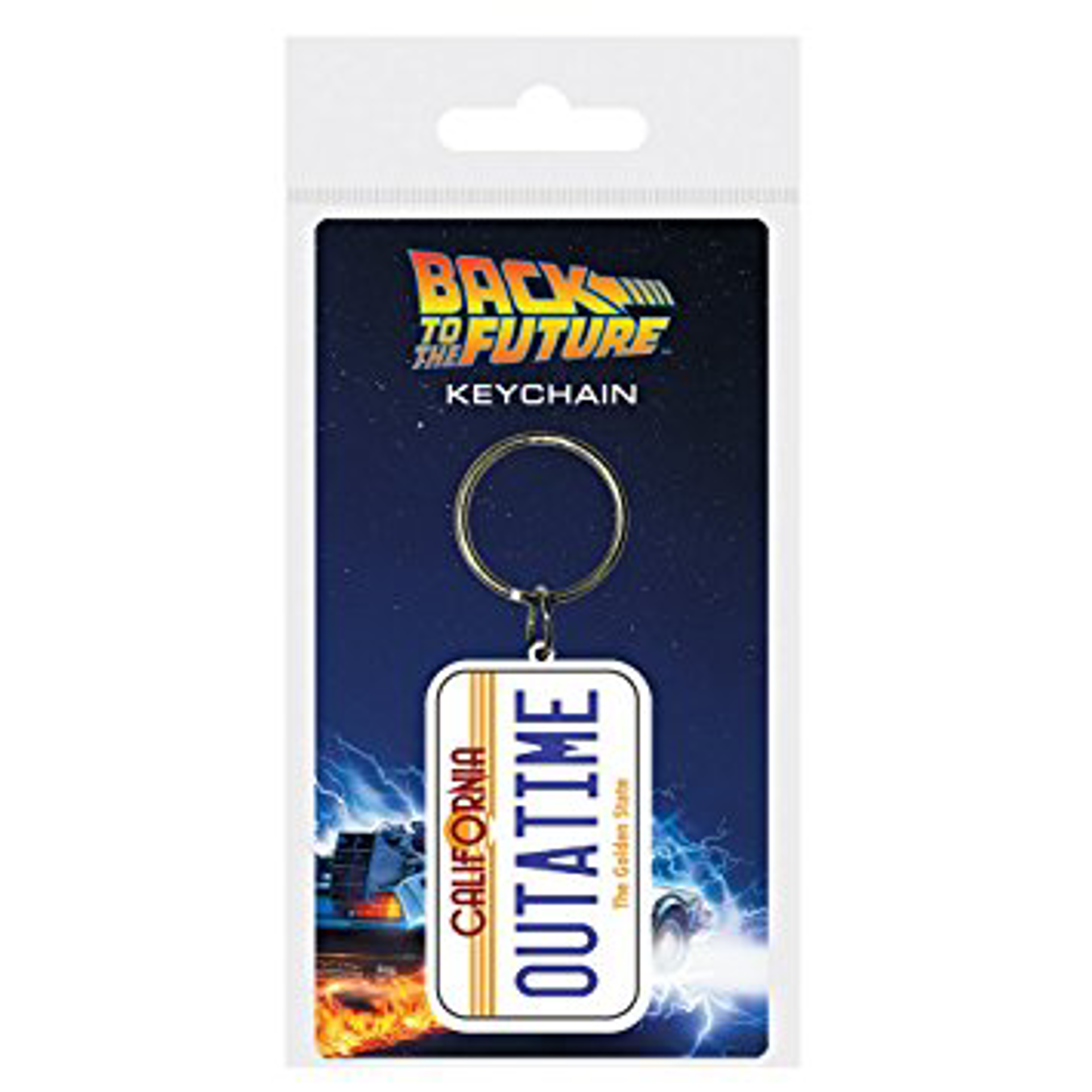 Back To The Future - License Plate Rubber Keychain - flash vidéo