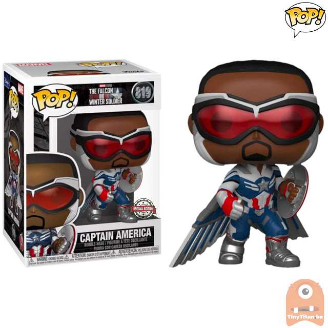 Funko Pop! Marvel: The Falcon and the Winter Soldier - Captain America - US Exclusive - flash vidéo