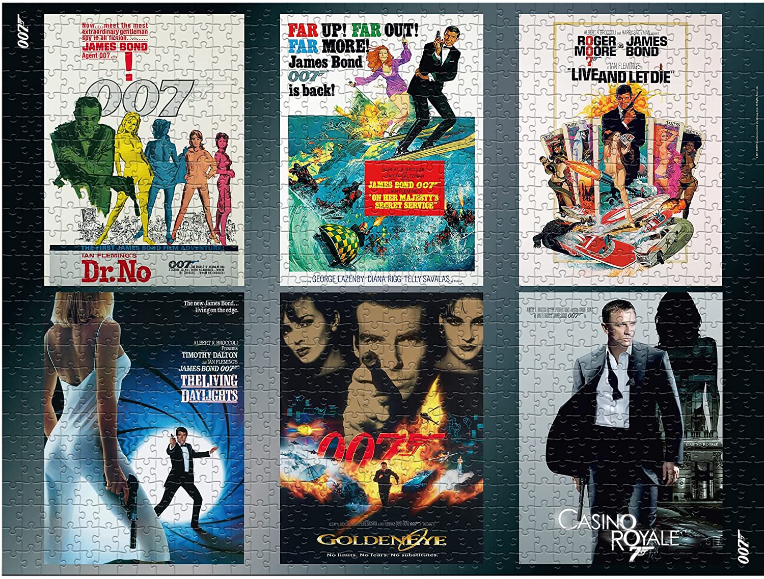 James Bond - Acteurs Iconiques Puzzle 1000 pcs - flash vidéo