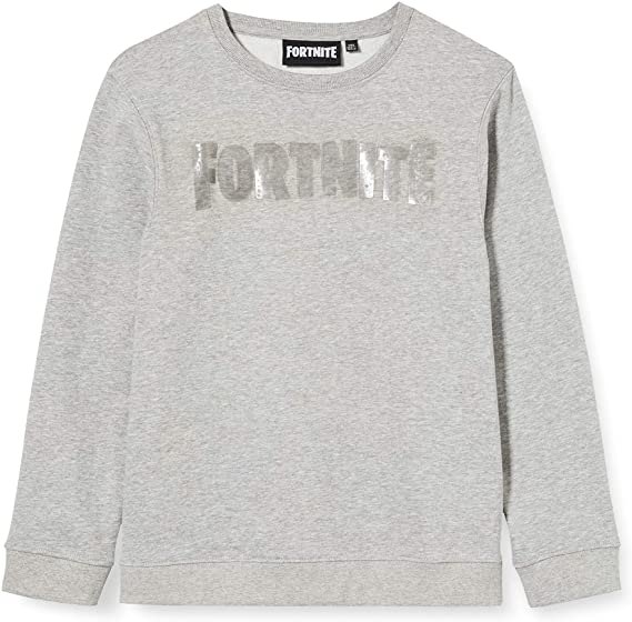 Fortnite - Grey Logo Sweatshirt 8Y - flash vidéo
