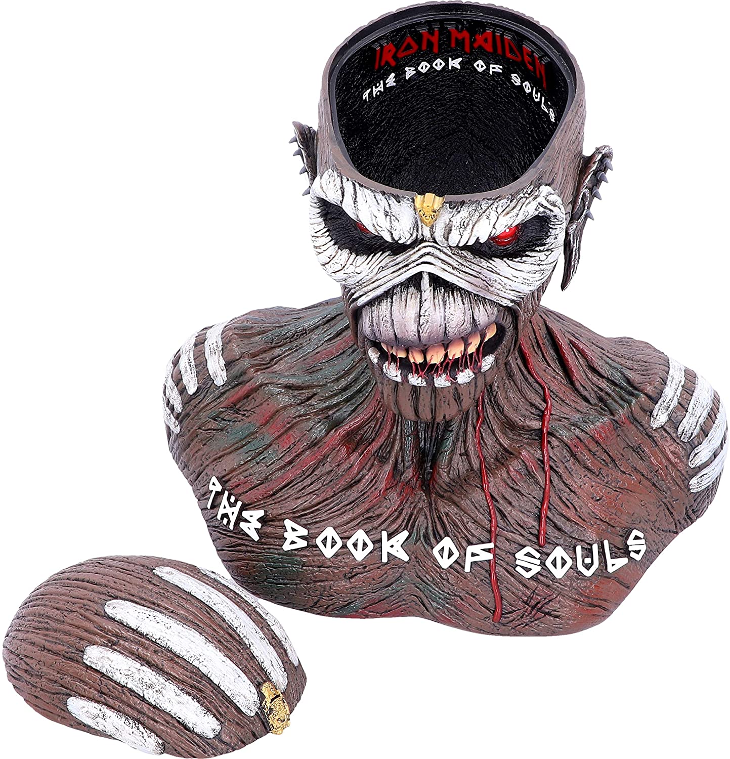 Iron Maiden - Coffret Buste d'Eddie "Book of Souls" 26cm - flash vidéo
