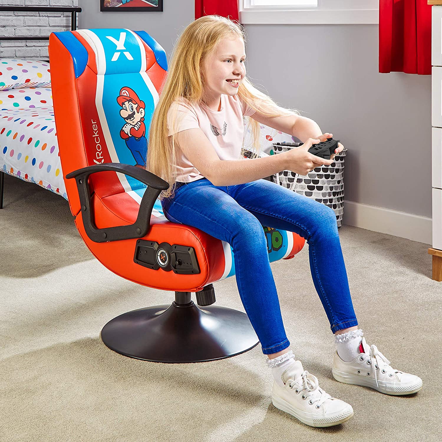 X Rocker - Super Mario 2.1 Audio Rocker Nintendo OLP Gaming Chair - flash vidéo