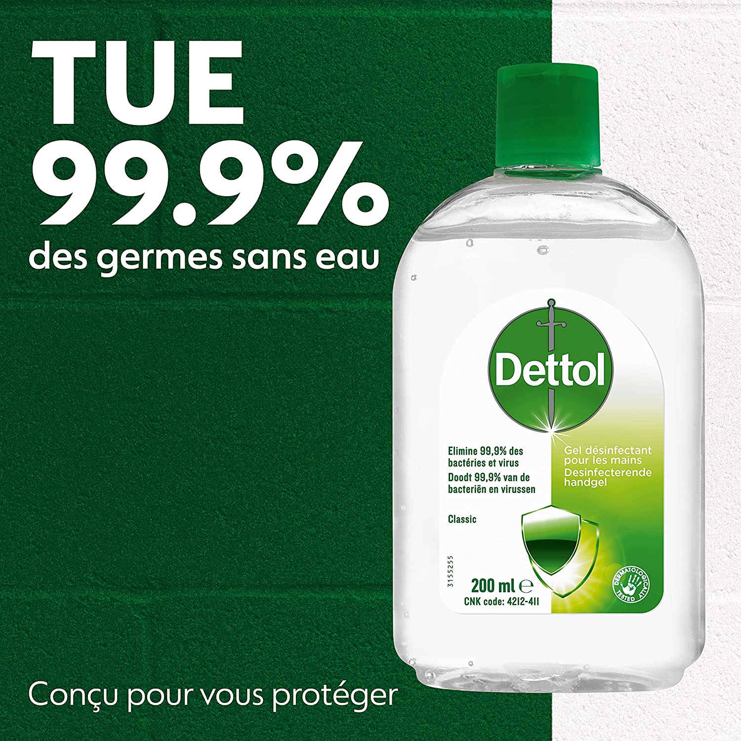 Dettol Gel Antibactérien mains 200ml - flash vidéo