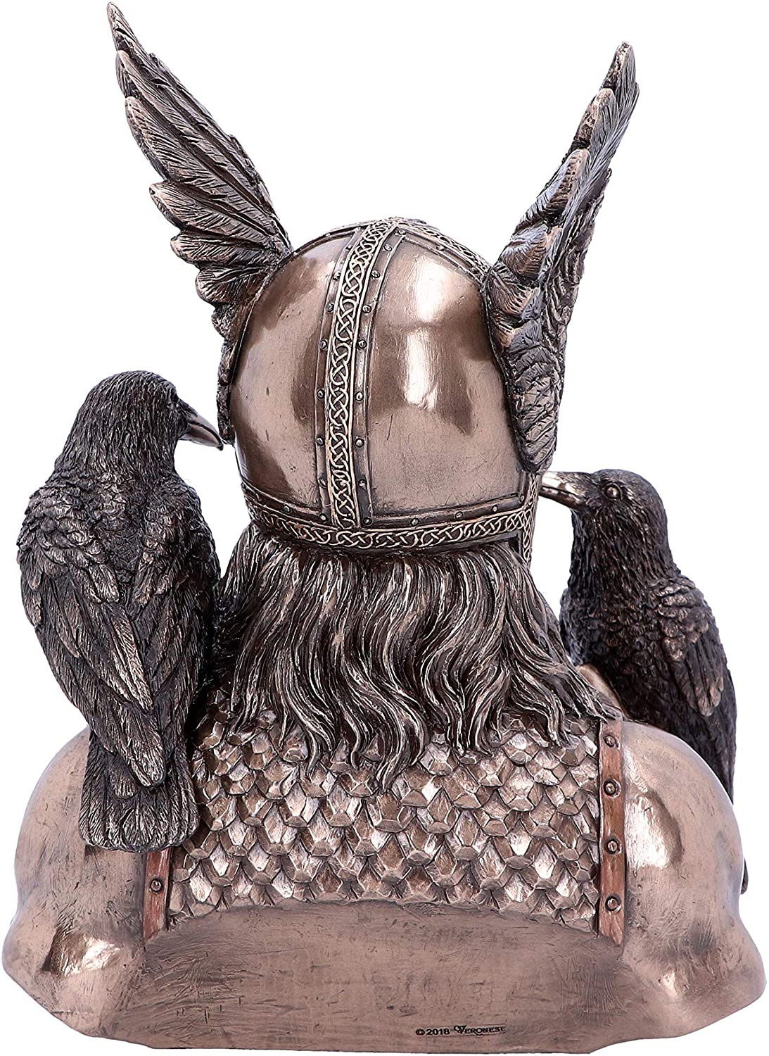 Odins Messengers - Buste de dieu nordique 23cm - flash vidéo