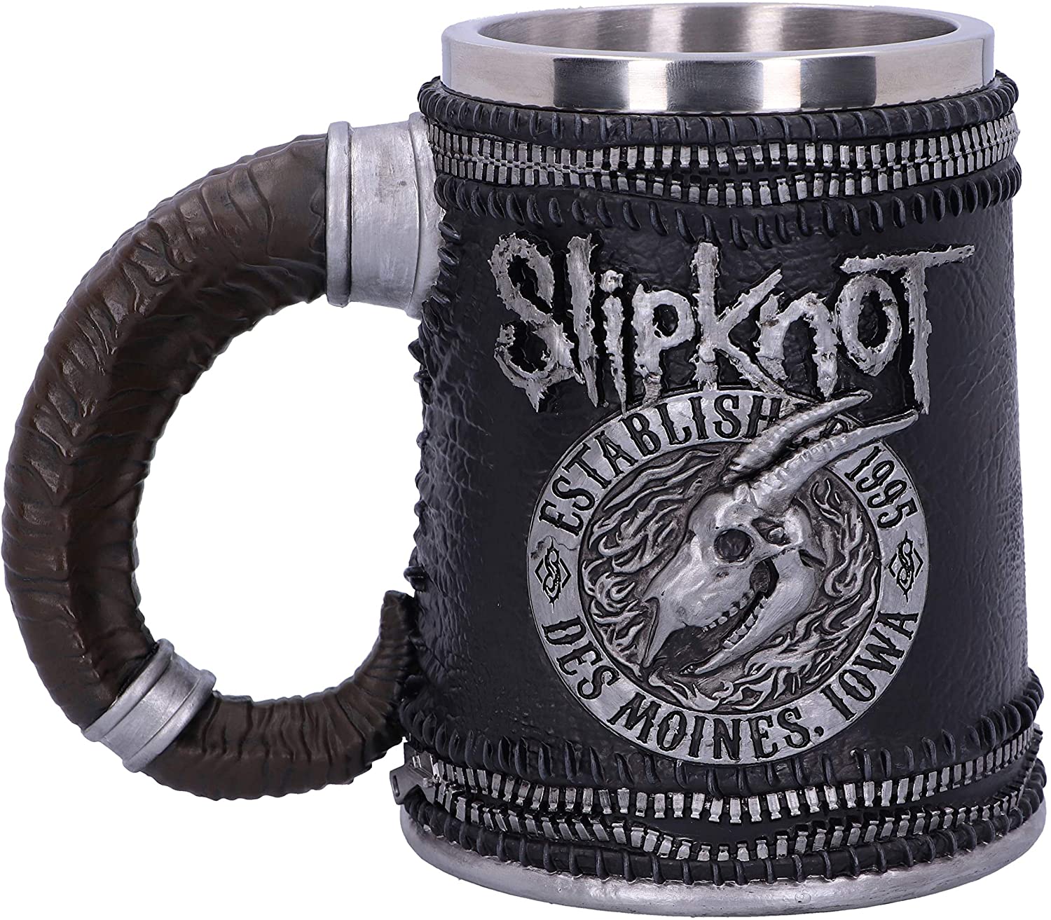 Slipknot - Chope logo du bouc enflammé 15.2cm - flash vidéo