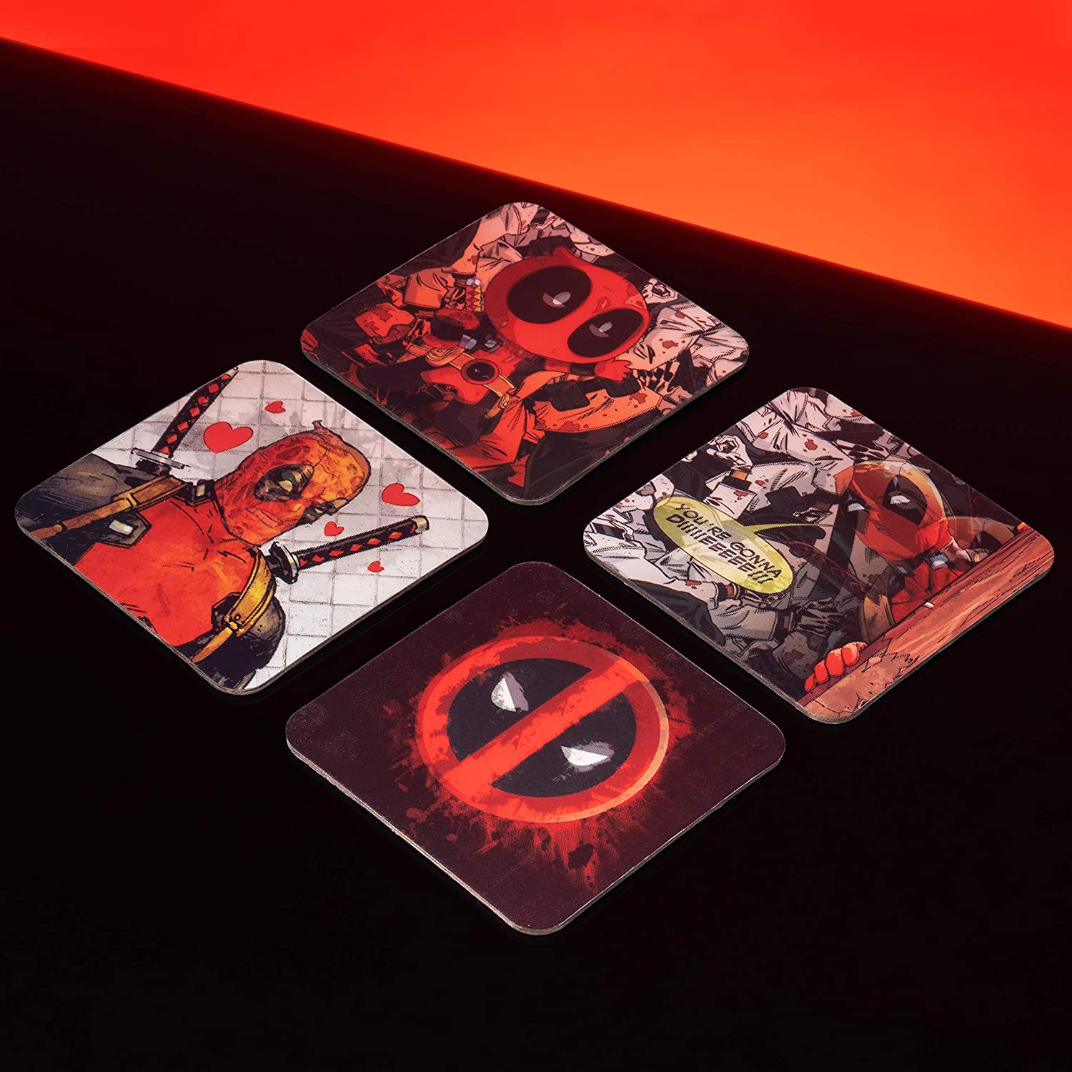 Marvel - Deadpool Lenticular Coasters - flash vidéo