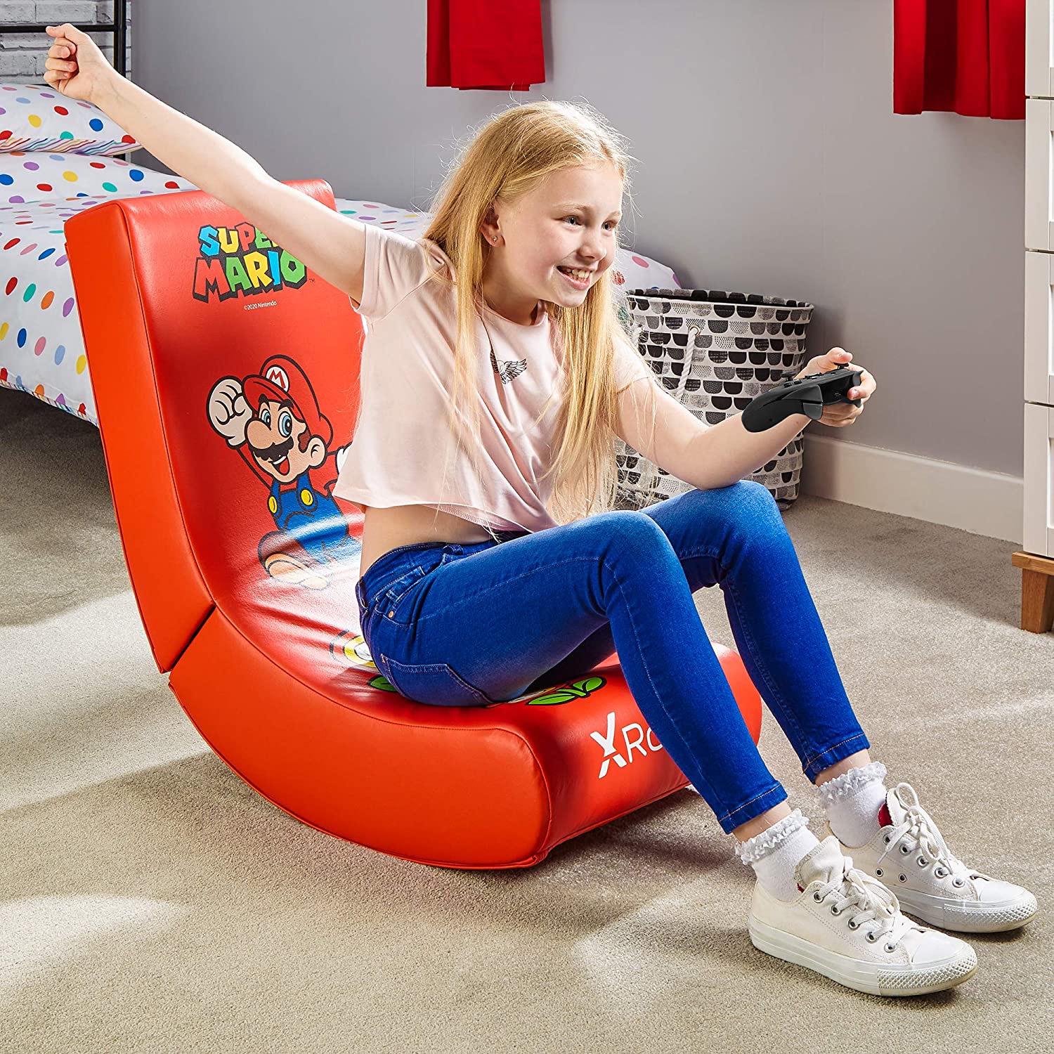 X Rocker - Nintendo Video Rocker Super Mario All-Star Collection Mario Gaming Chair - flash vidéo