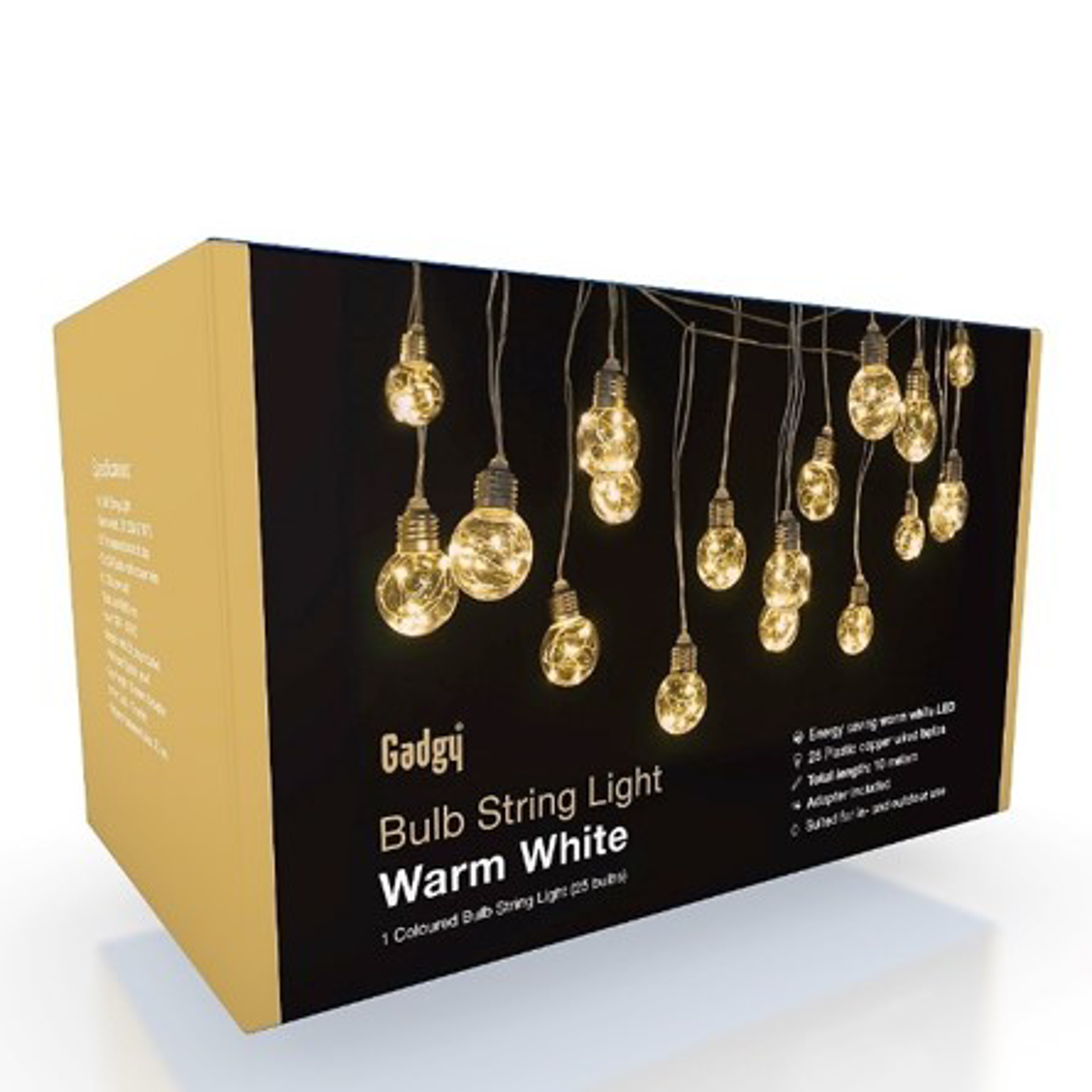 Guirelande lumineuse à Ampoules Led ( Blanc-Chaud ) - flash vidéo