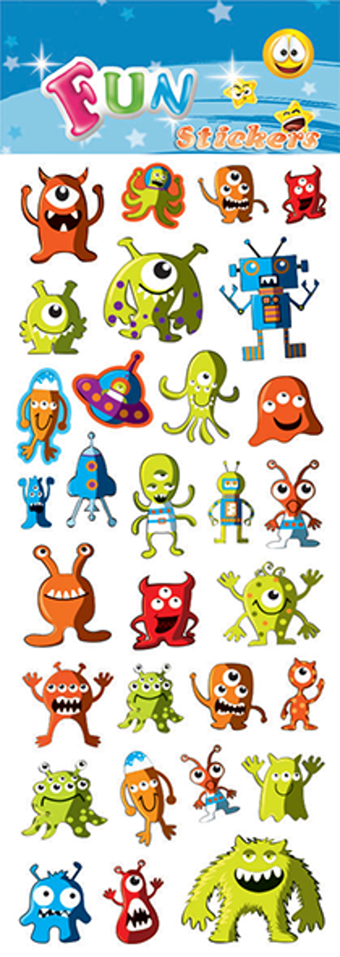 Alien Invasion Stickers