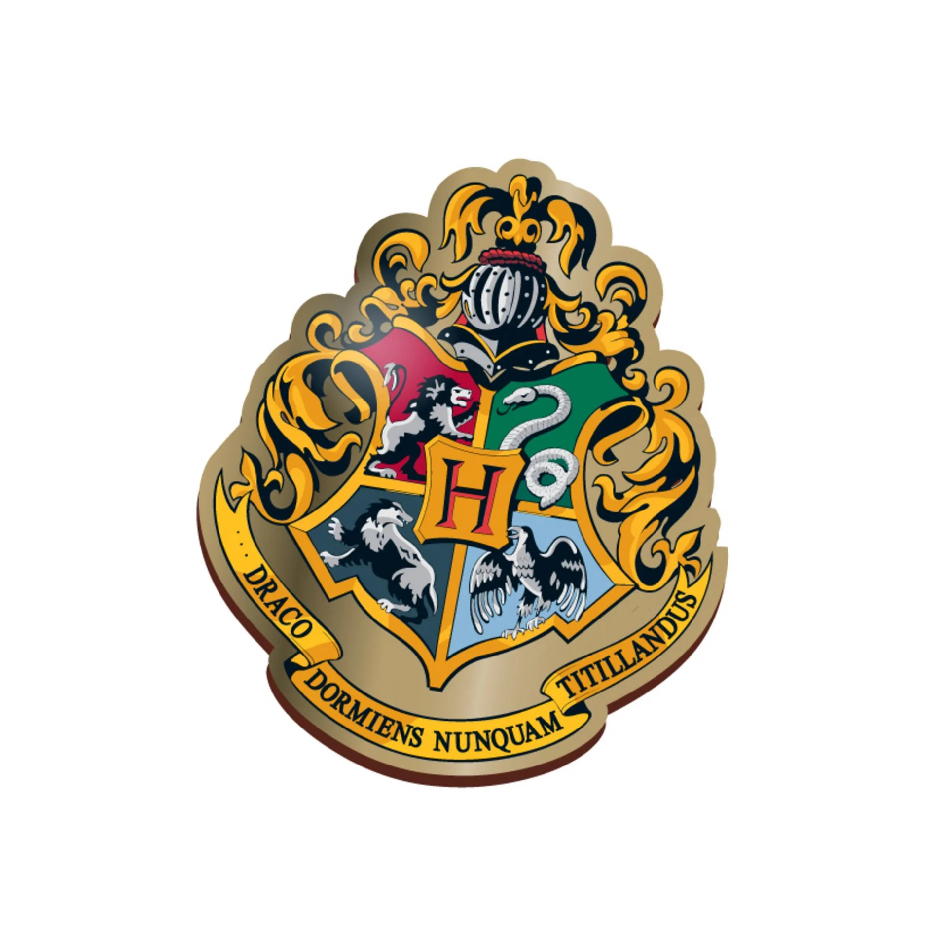 Harry Potter - Écusson en émail Blason de Poudlard - flash vidéo