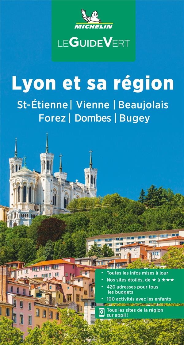 Le guide vert : Lyon et sa région : Saint-Etienne, Vienne, Beaujolais, Forez, Dombes, Bugey (édition 2022) - flash vidéo