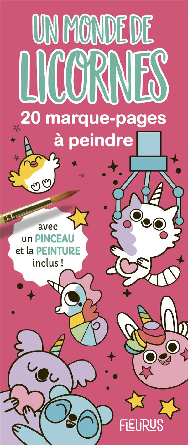 20 marque-pages à peindre : un monde de licornes - flash vidéo