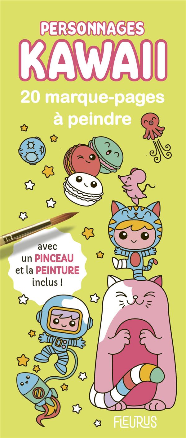 20 marque-pages à peindre : personnages kawaii - flash vidéo