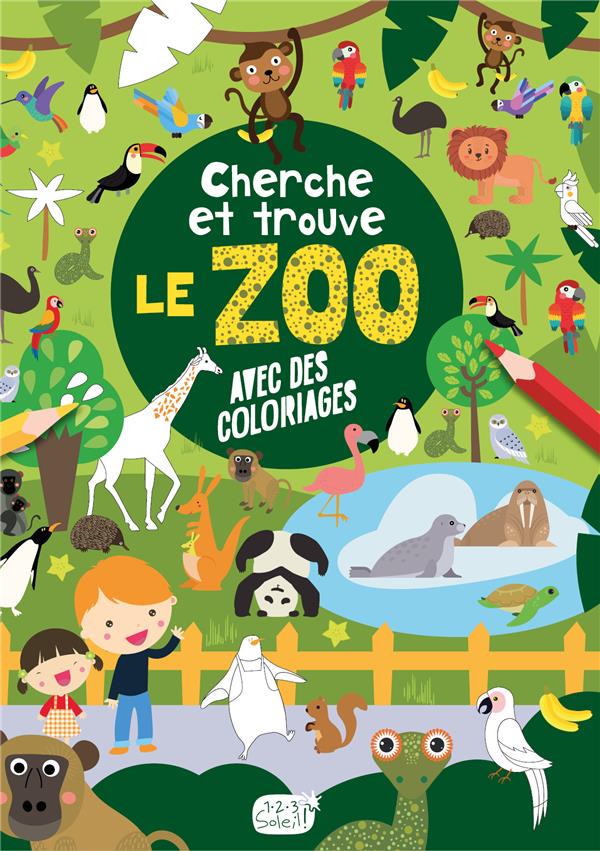 Cherche et trouve : le zoo ; avec des coloriages - flash vidéo