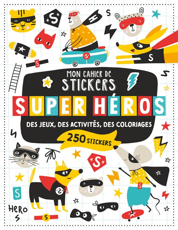 Mon cahier de stickers : super héros - flash vidéo