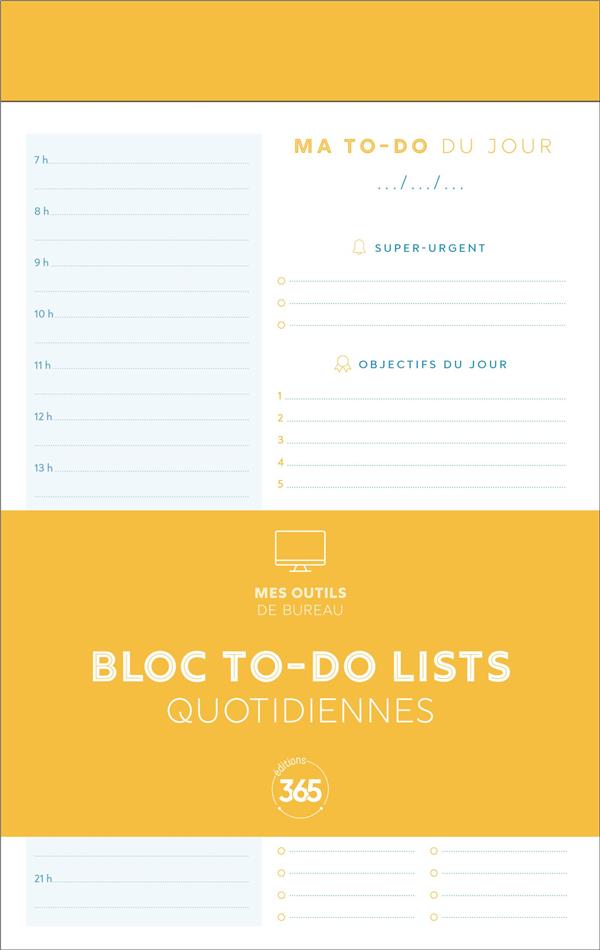 Bloc to-do lists quotidiennes - flash vidéo