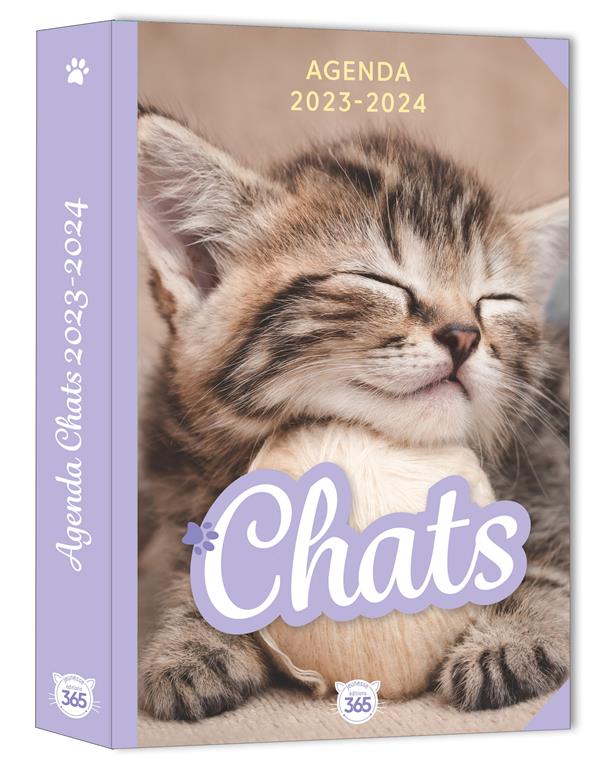 Agenda scolaire - Chat - Chaton - 2023/2024 - 1 page par jour - Août 2023 à  aoû