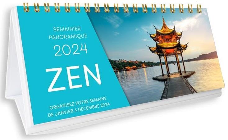 Semainier panoramique : zen (édition 2024) - flash vidéo